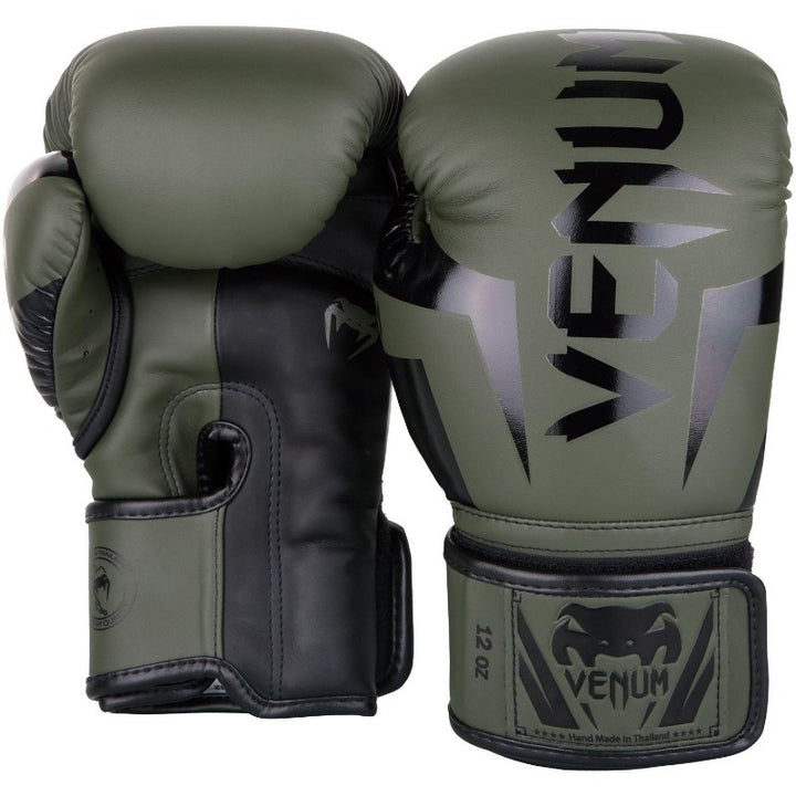 Venum Elite Bokso pirštinės - Haki/Black