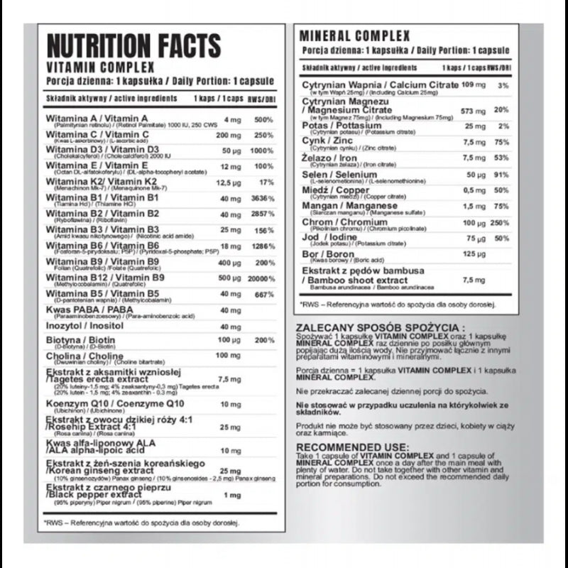 7 Nutrition Multisport 60 kaps. multivitaminai