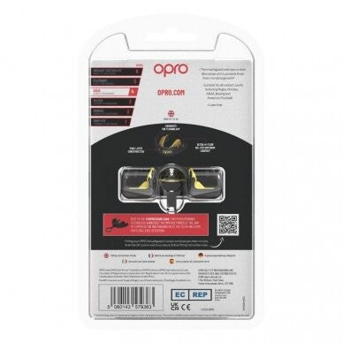"OPRO" dantų apsauga turintiems breketus Self-Fit Gold Braces - Black/Gold