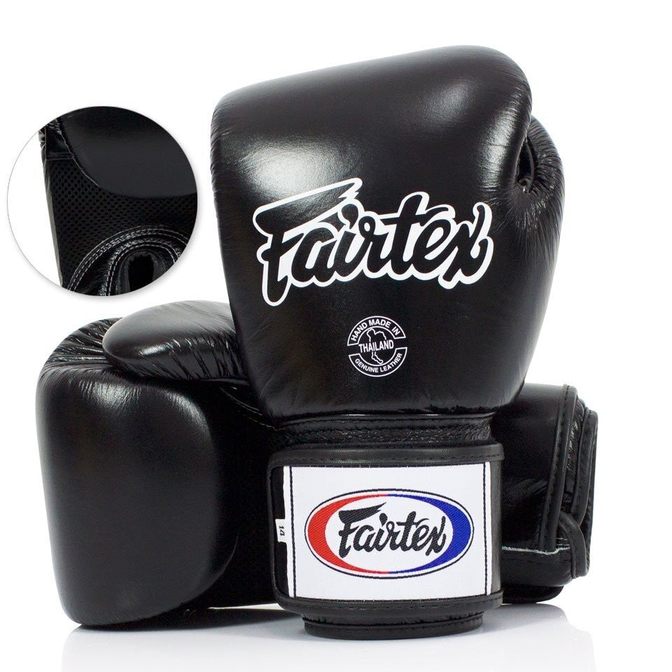 "Fairtex" bokso pirštinės BGV1 - Black Breathable
