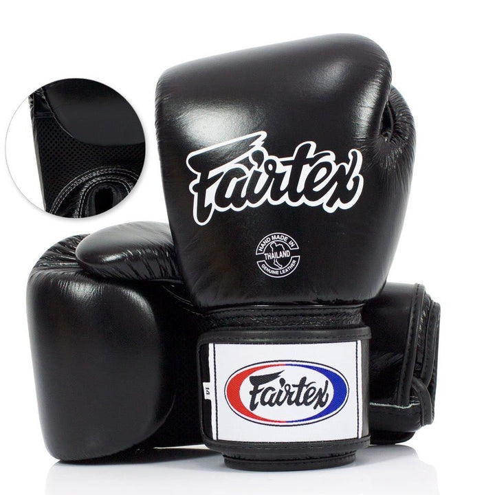 "Fairtex" bokso pirštinės BGV1 - Black Breathable
