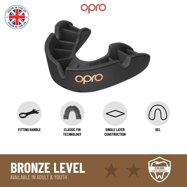 "OPRO" dantų apsauga Self-Fit UFC Bronze - Black