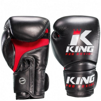 "King" bokso pirštinės - Star Mesh 2 - black red
