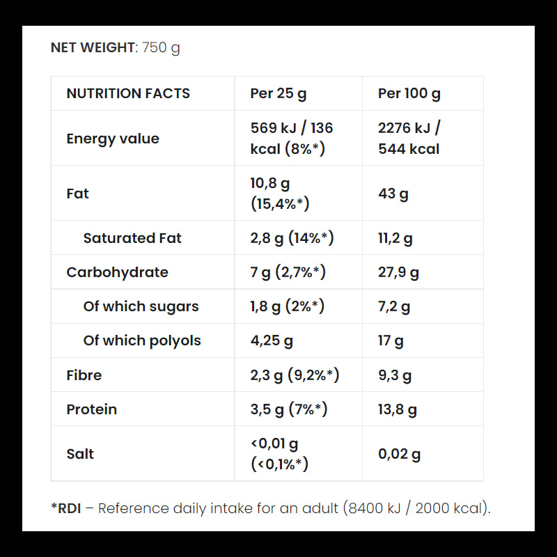 7 Nutrition Cream Choco coco Vege 750 g baltyminis užtepas