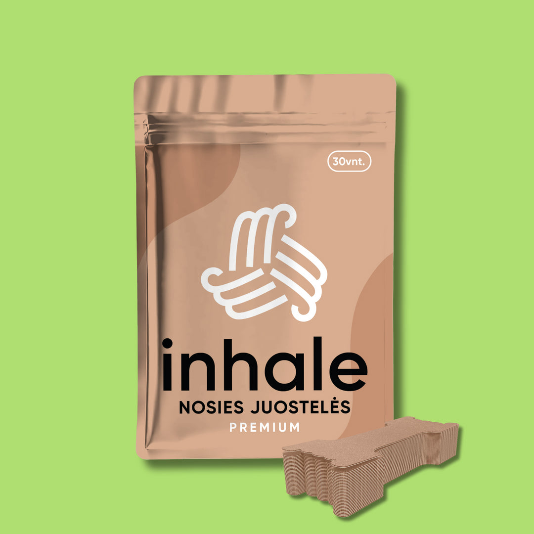 INHALE Premium Nosies juostelės - kūno spalvos