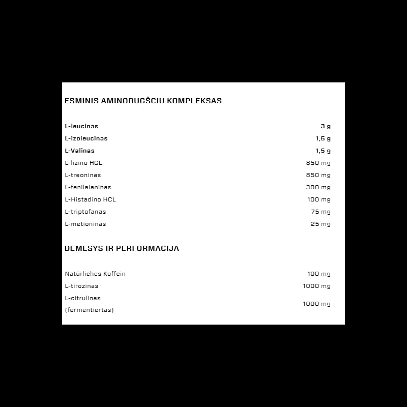 VAST Total Amino EAA + Energy 30 porc.