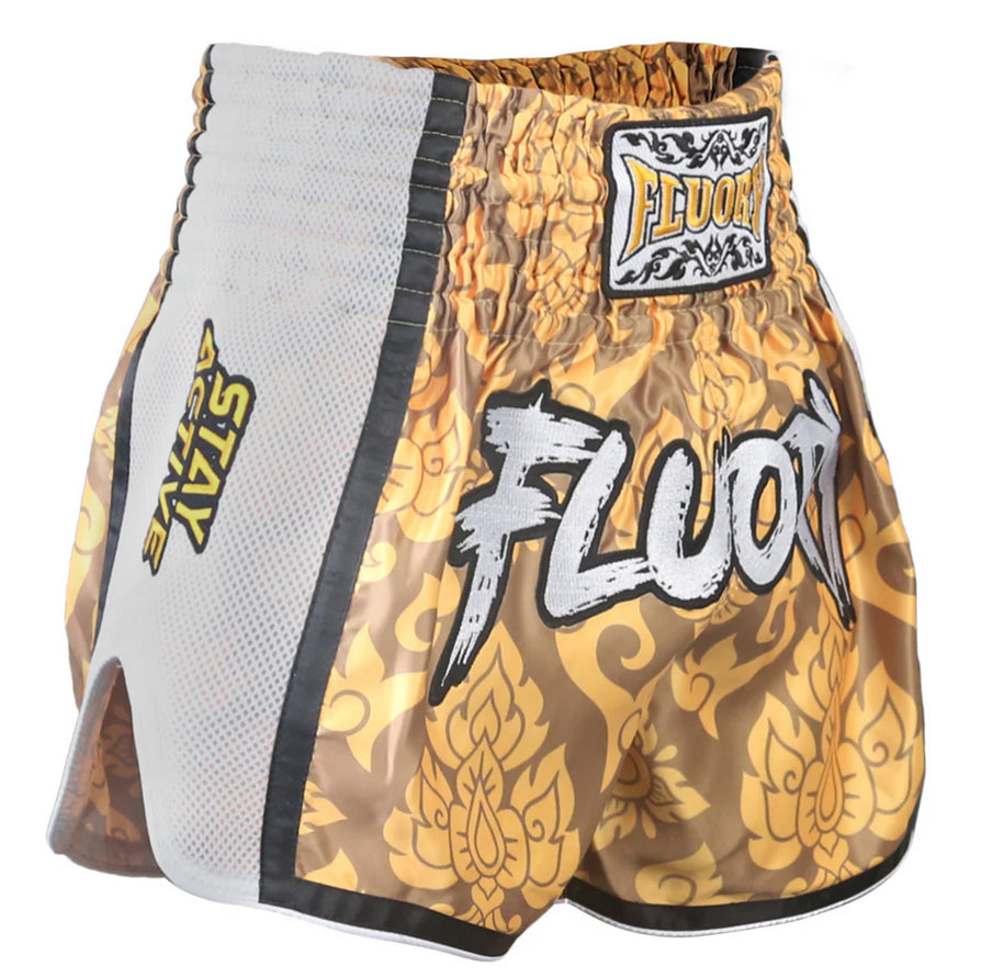 "FLUORY"  MUAY THAI ŠORTAI GOLD