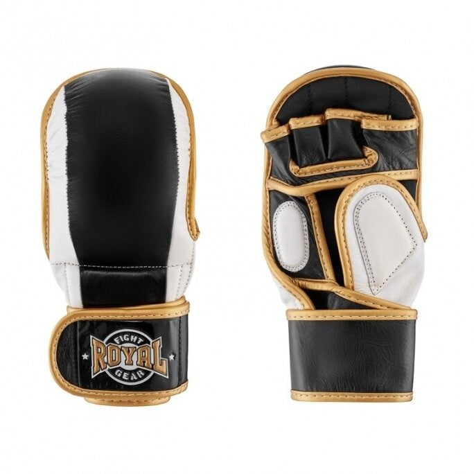 MMA pirštinės "Royal" Pro-1 -  sint oda - Black/White