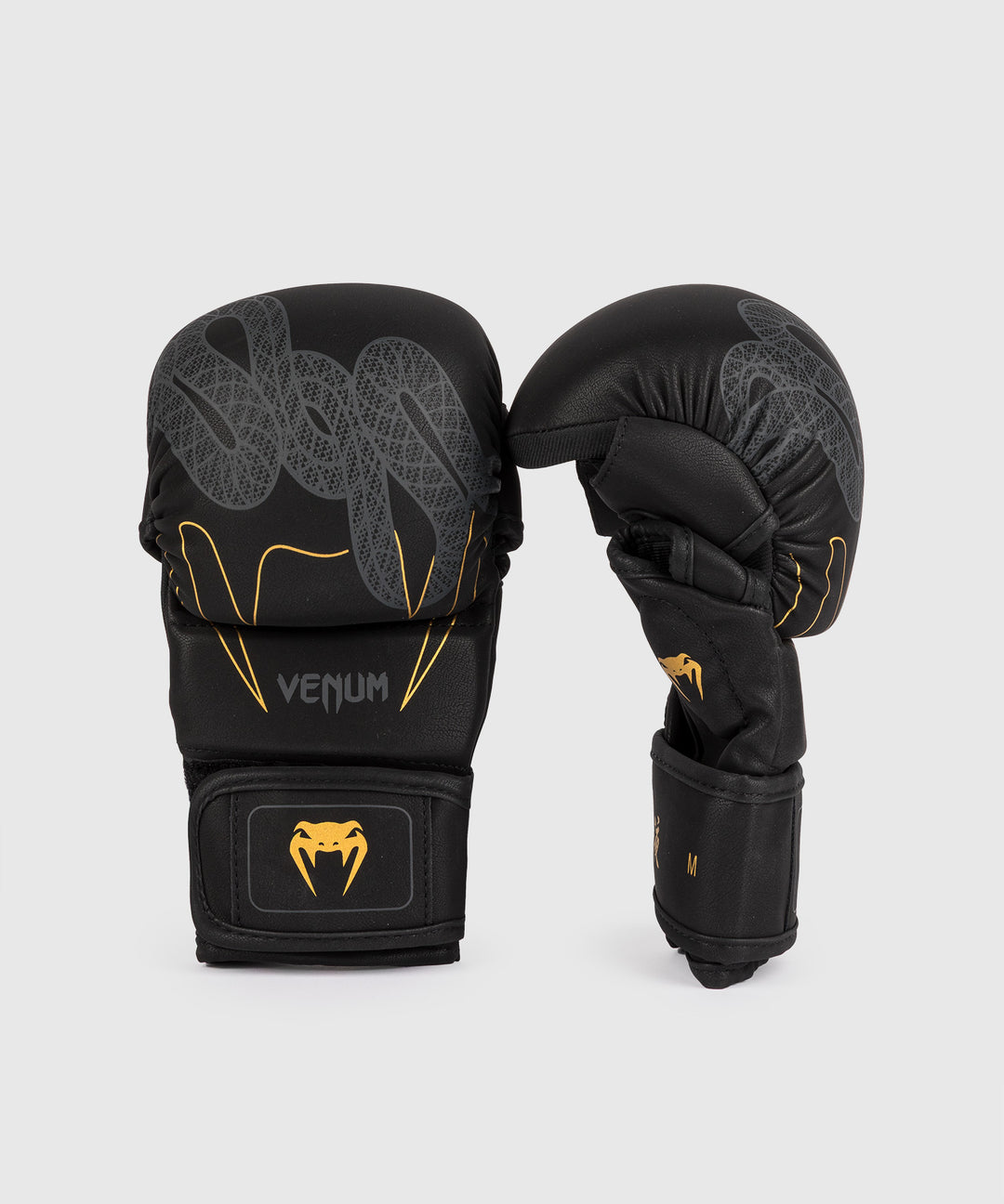 Venum Serpenti MMA pirštinės - Black/Silver/Gold