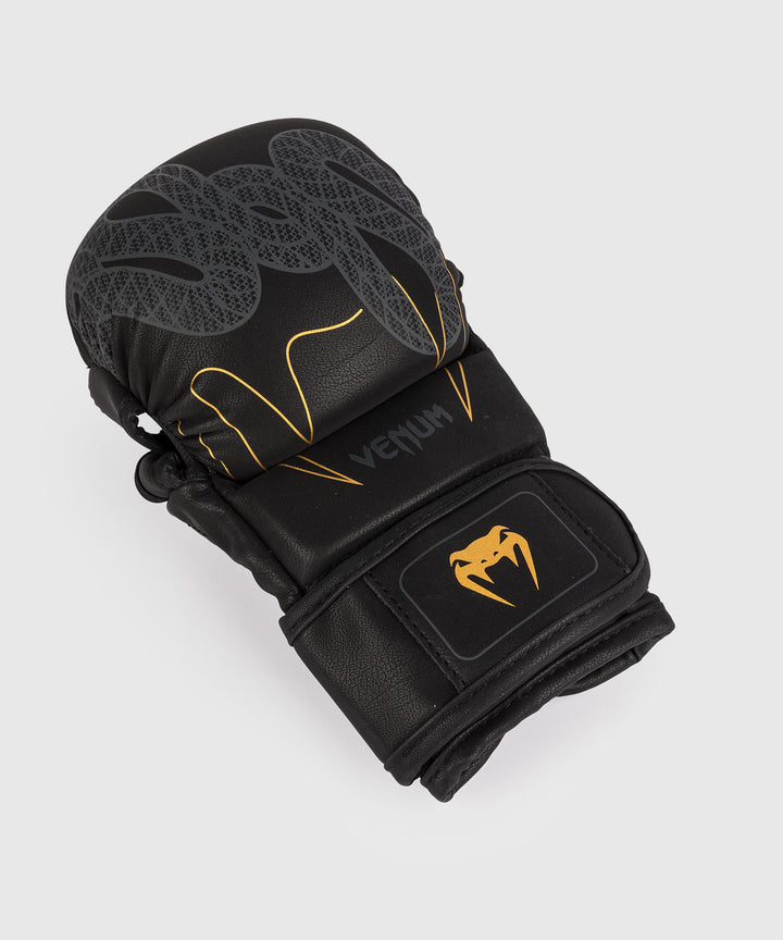 Venum Serpenti MMA pirštinės - Black/Silver/Gold