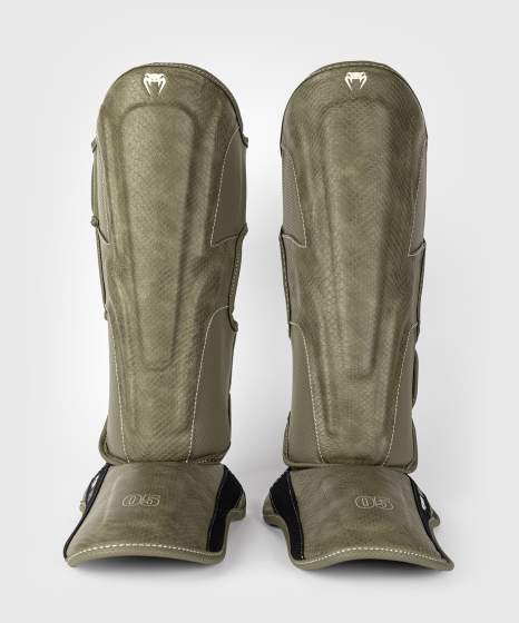 Venum Impact Evo Scales Shin Guards - Army Green