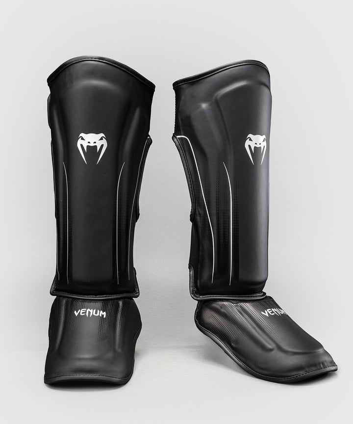 Venum Stealth Shin Guards - Black/White