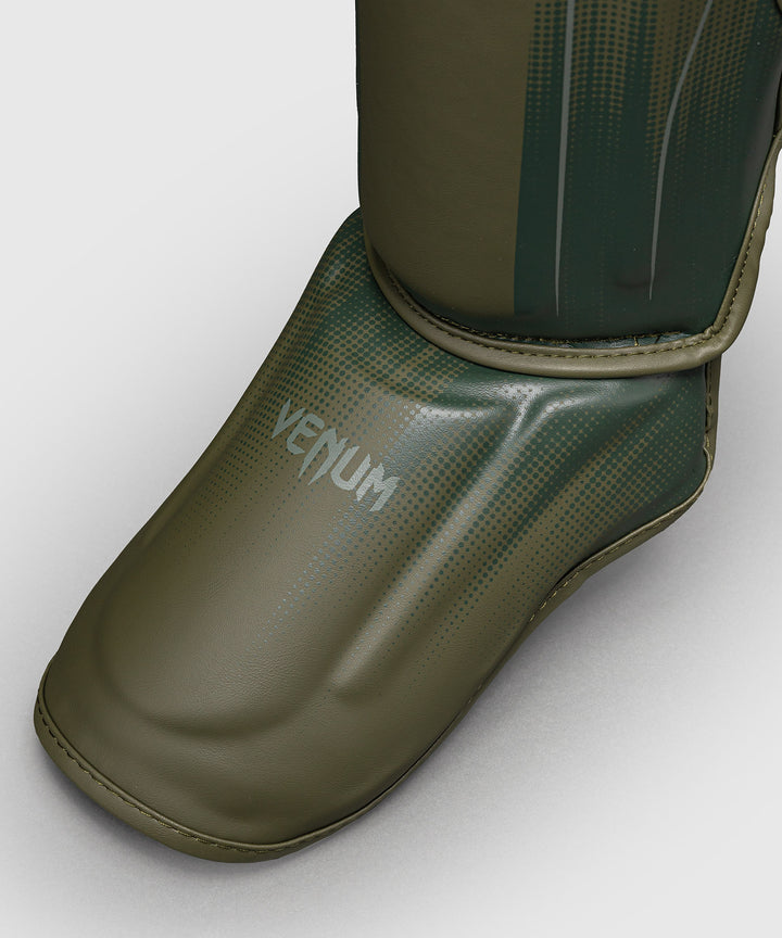 Venum Stealth Shin Guards - Khaki/Dark Green