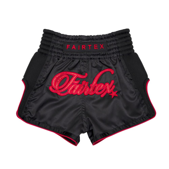 Fairtex Muay Thai šortai vaikams (Midnight Red)