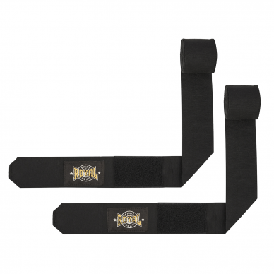 Tamprūs bintai "Royal" 4,5m (pora) - Juodi / auksas